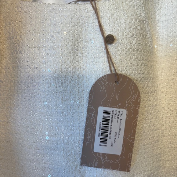 White Tweed Mini Dress (Meshki) - Picture 4 of 5